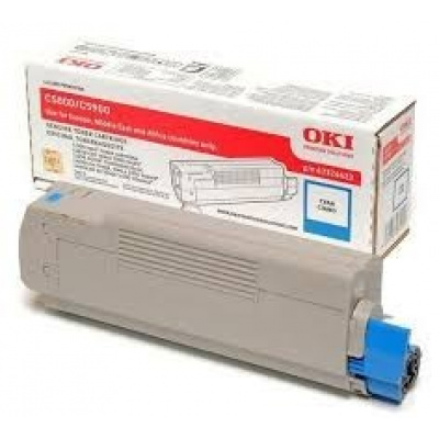 OKI 43324423 azuriu (cyan) toner original