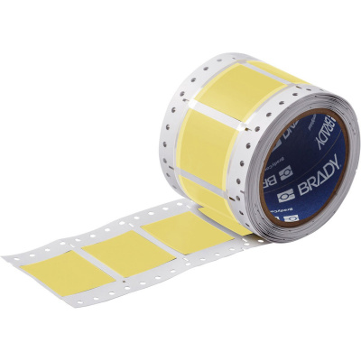 Brady 2LSZH-1000-2-YL-2 / 141195, etichete, THT Low Smoke Halogen Free Permasleeve Wire Marking Sleeves, 25.40 mm x 42.16 mm