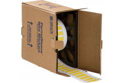 Brady LSZH-375-2-YL-2 / 141248, etichete, THT Low Smoke Halogen Free Permasleeve Wire Marking Sleeves, 25.40 mm x 16.40 mm