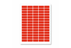 Etichete autoadezive 38 x 21,2 mm, 65 etichete, A4, 20 foi de hârtie, rosu