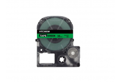 Epson HTC36GW, 36mm x 8m, text negru / fundal verde, banda compatibila