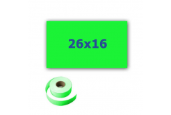Etichete de pret pentru etichetarea clestilor, rectangulara, 26mm x 16mm, 700buc., semnal verde