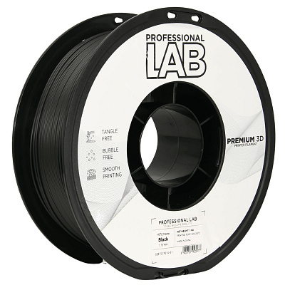 Professional Lab FG-P214-E1, 3D filament, PETG Matte, 1,75mm, 1000g, Negru (Black)