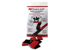 3M Dual-Lock™, negru, ambalaj = 10 pătrate 25 x 25 mm