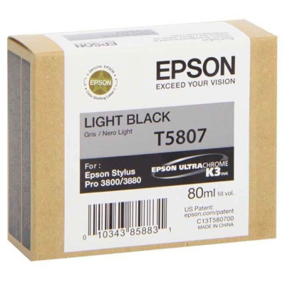 Epson T5807 deschis negru (light black) cartus original