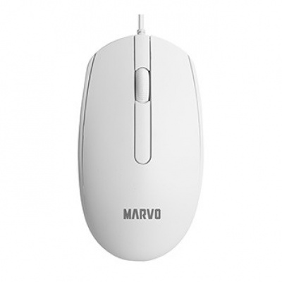 Mouse Cu fir, Marvo MS003 MS003 WH, alb, optical, 1000DPI