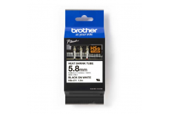 Brother HSe-211E, 5.2 mm x 1.5 m, černý tisk / bílý podklad, originální páska