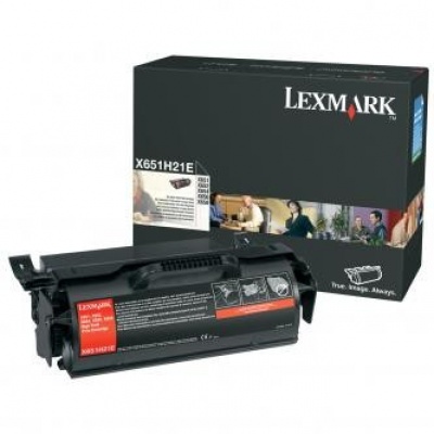 Lexmark X651H21E negru toner original