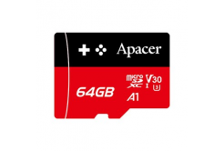 Apacer memorie Gaming card V30 A1, 64GB, micro SDXC, AP64GMCSX10U7-RAGC, UHS-I U3 (Class 10), cu adaptor