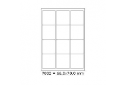 Etichete autoadezive 66 x 70 mm, 12 de etichete, A4, 100 coli