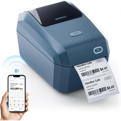 Niimbot K3 Smart 1AE0F121602 imprimantă de etichete, albastru + rolă de etichete 230 buc.