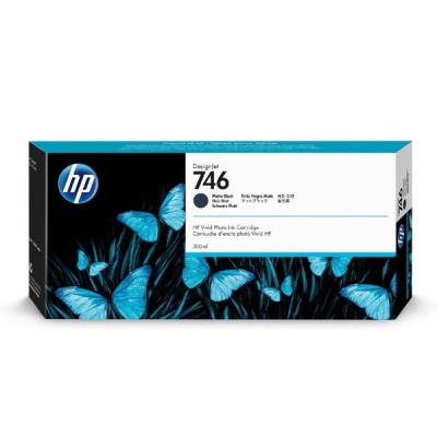 HP 746 P2V83A negru mat (matte black) cartus original