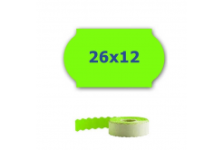 Etichete de pret pentru etichetarea clestilor, 26mm x 12mm, 900buc., semnal verde