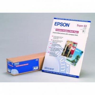 Epson S041328 Premium Semigloss Photo Paper, hartie foto, semi lucios, alb, A3+, 251 g/m2, 20 buc