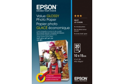 Epson S400037 Value Glossy Photo Paper, alb, lucios, hartie foto 10x15cm, 183 g/m2, 20 buc