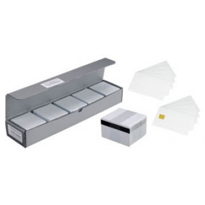 Zebra 104523-111 plastové karty pro ZXP/ZC, PVC 0,76 (30mil), 500 buc., alb barva