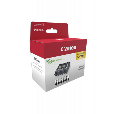 Canon PGI-35 BK TRIPLE 1509B028 negru (black) multipack de cartuse originale, 3buc.
