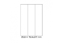 Etichete autoadezive 70 x 297 mm, 3 de etichete, A4, 100 coli