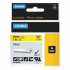 Dymo Rhino 1805431, 24mm x 5,5m, imprimare neagră/fundal galben, bandă originală