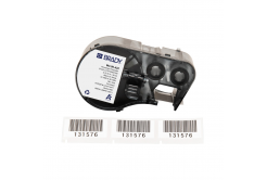 Brady M4-90-422 / 170736, 19.05 mm x 38.10 mm, Polyester, text negru / fundal alb