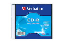 Verbatim CD-R, 43347, DataLife, 1-pack, 700MB, Extra Protection, 52x, 80min., slim box, pro archivaci dat