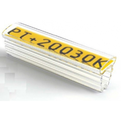 Partex PT+02021A acoperitoare 21mm, 200 buc., (1,3 3,0 mm), PT husa etichete transparenta