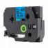 Banda compatibila Brother TZ-FX551 / TZe-FX551, 24mm x 8m, flexi, text negru / fundal albastru