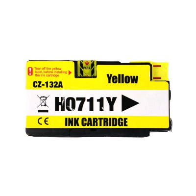 Cartus compatibil cu HP 711 CZ132A galben (yellow)