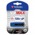Verbatim 49808 Store N Go V3 MAX, Unitate flash USB, USB A 3.0, 128GB, cu conector detașabil, albastru