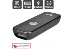 Virtuos EHE0011 CCD 2D scanner HW-856A mini, fără fir, de buzunar, negru