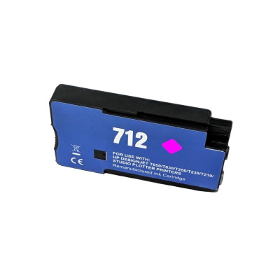 cartus compatibil pro HP 712 3ED68A purpuriu (magenta)