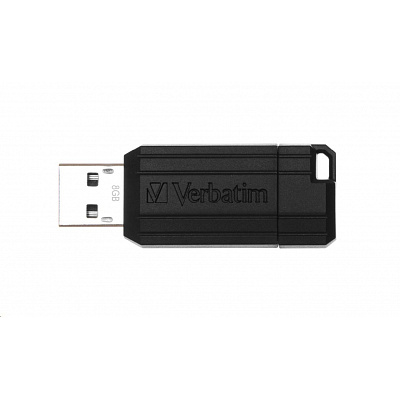 VERBATIM Flash Disk 8GB Store 'n' Go PinStripe, negru