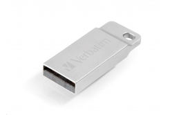 VERBATIM Flash Disk 16GB Metal Executive, USB 2.0, argintiu