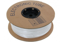 Marcaj tub din PVC rotund cu grosimea BA-50, 5 mm, 200 m, alb