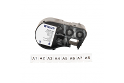 Brady M4C-375-422 / 170730, 9.53 mm x 7.62 m, Poliester, text negru / fundal alb