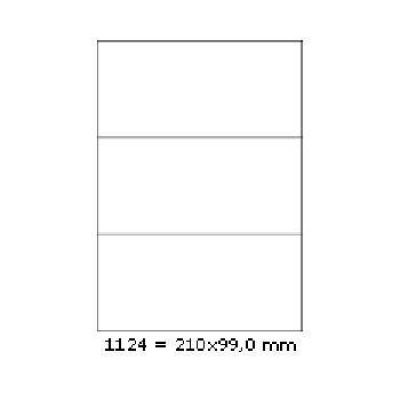 Etichete autoadezive 210 x 99 mm, 3 de etichete, A4, 100 coli