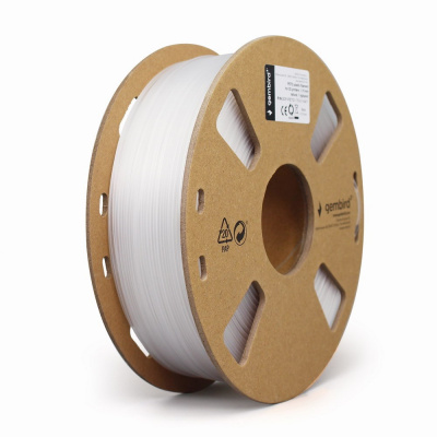 Gembird 3DP-PETG1.75-01-W, 3D filament, PETG, 1,75mm, 1000g, Alb (White)