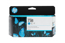 HP 738 498N5A azuriu (cyan) cartus original