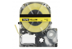 Epson SK12Y, 12mm x 5m, text negru / fluorescenta fundal galben, banda compatibila