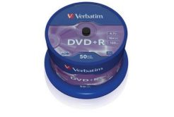 VERBATIM DVD+R (pachet de 50) spindle/retail general/16x/4,7 GB