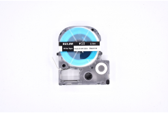 Epson LK-4WBA3 / SU35W, 3mm x 2,5m, text negru / fundal alb, contractabila banda compatibila
