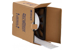 Brady LSZH-375-2-WT / 141242, etichete, THT Low Smoke Halogen Free Permasleeve Wire Marking Sleeves, 50.80 mm x 16.40 mm