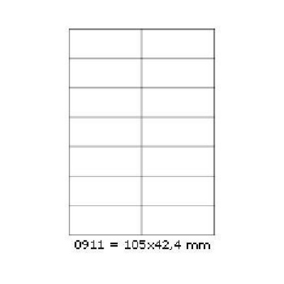 Etichete autoadezive 105 x 42,4 mm, 14 de etichete, A4, 100 coli