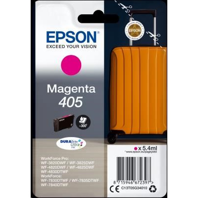 EPSON ink Singlepack Magenta 405 Durabrite Ultra originální inkoustová cartridge