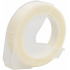 Dymo Omega, 9mm x 3m, text alb / fundal transparent, banda compatibila