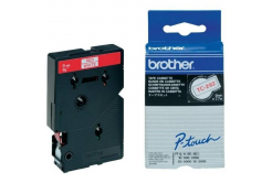 Brother TC-292, 9mm x 7,7m, text rosu / fundal alb, banda original