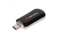 Verbatim 30227 Dual Quicbuc.tick, USB flask disk, USB C + USB A 3.2 Gen 1, 512GB, cu curea, gri