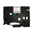 Banda compatibila Brother TZ-152 / TZe-152, 24mm x 8m, text rosu / fundal transparent