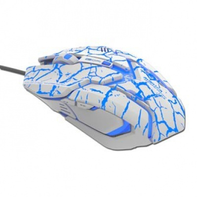 E-blue Mouse Auroza Gaming EMS639WHCZ-IU, 4000DPI, Optical, 6tl., Cu fir USB, alb, gaming