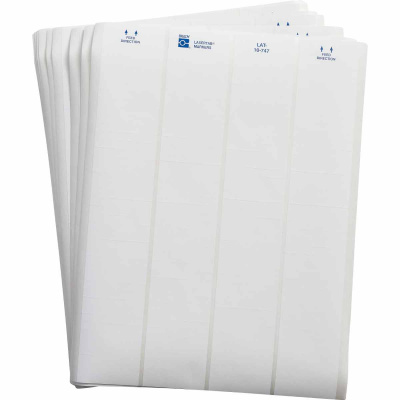 Brady LAT-10-747-10 / 029727, LaserTab Laser Printable Labels, 6.35 mm x 47.63 mm
